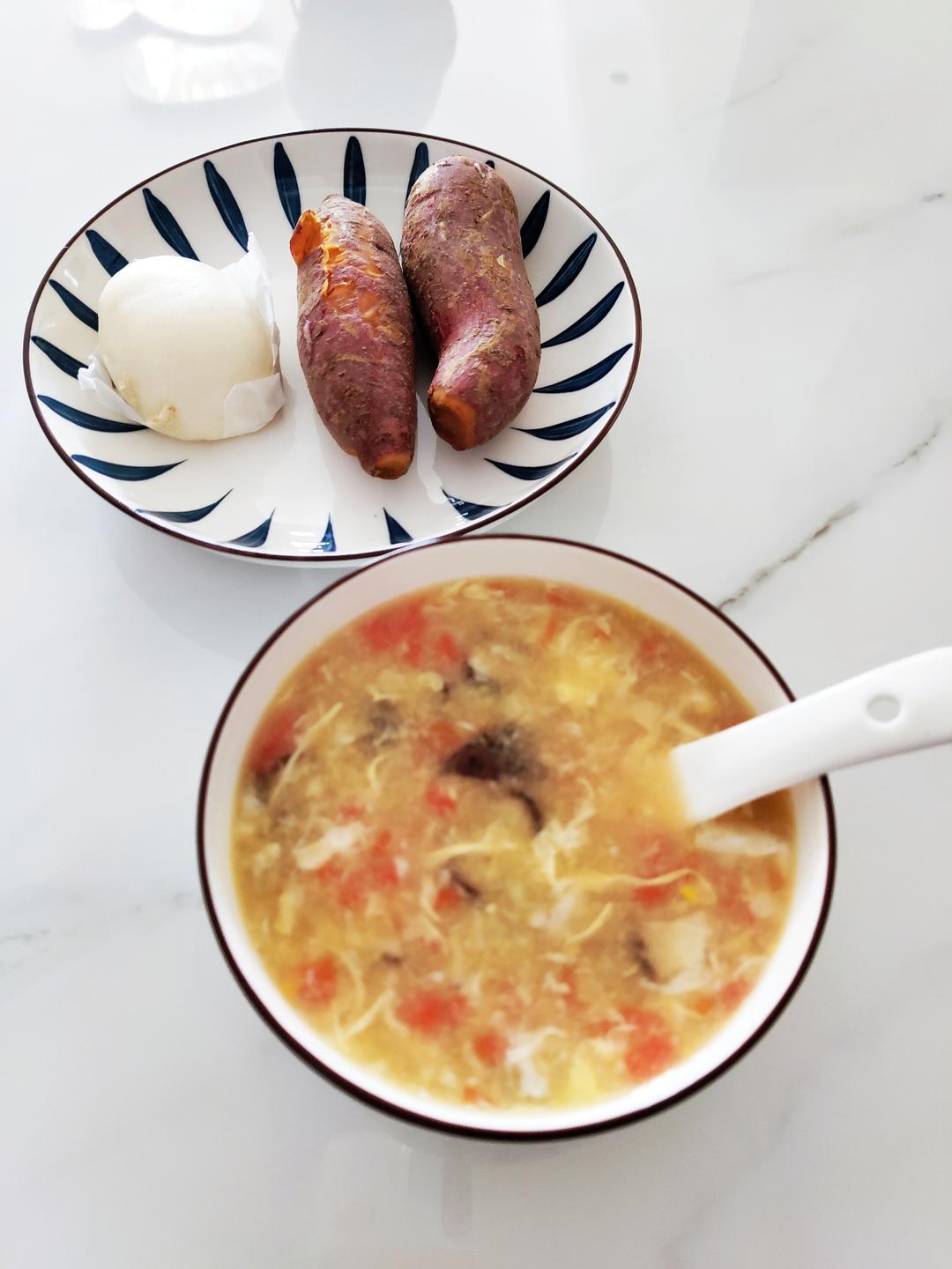 酸爽开胃！味道鲜美的番茄鸡蛋汤