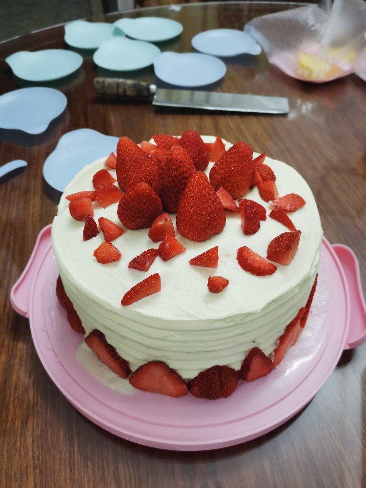 超级简单的味多美同款生日蛋糕（6寸），新手也能高度还原