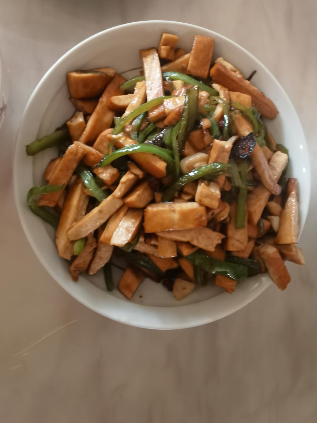 青椒炒豆干