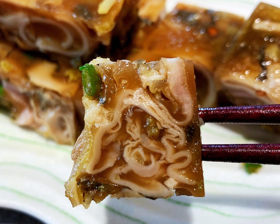 从小到大一直喜欢 雪菜鱼泡冻 鱼鳔冻 胶原蛋白的做法