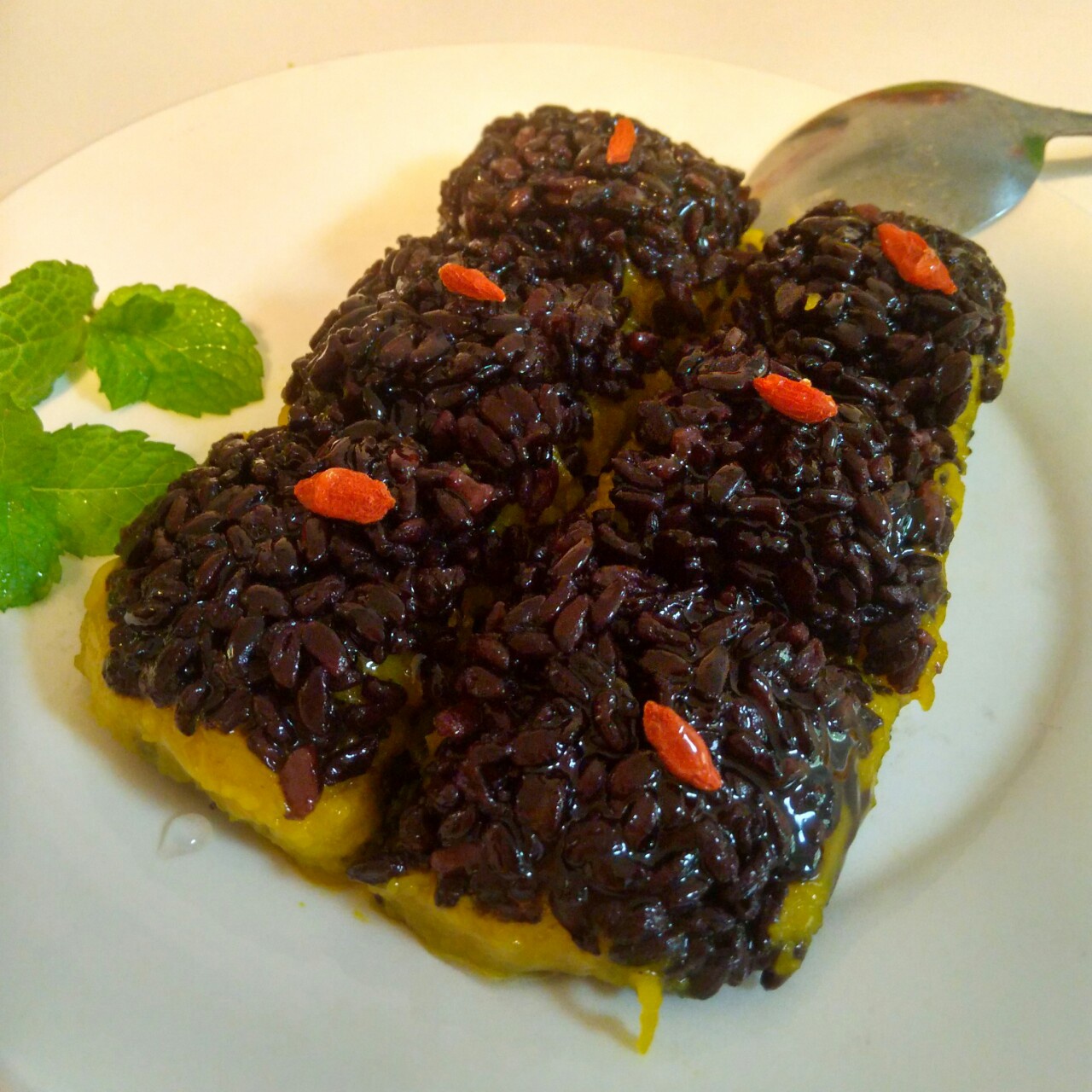黑米豆沙糕