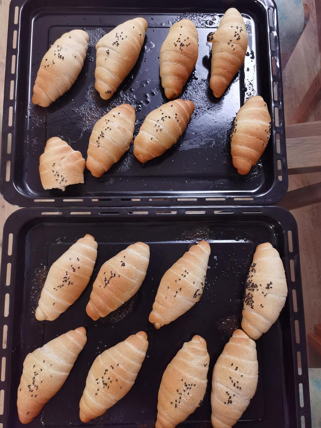 全麦盐面包卷｜日式海盐卷｜永远吃不腻