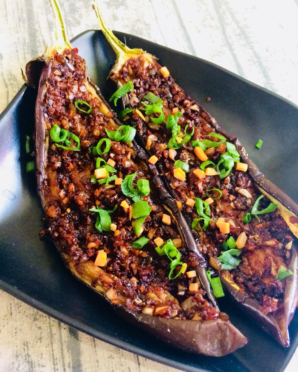 微波炉烤茄子