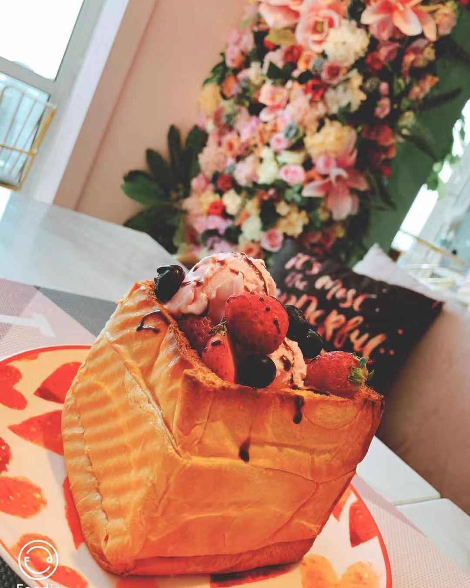 蜂蜜冰激凌厚多士（面包诱惑）