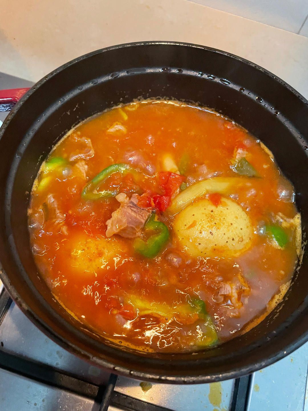 西红柿牛肉汤 (严重简单版)