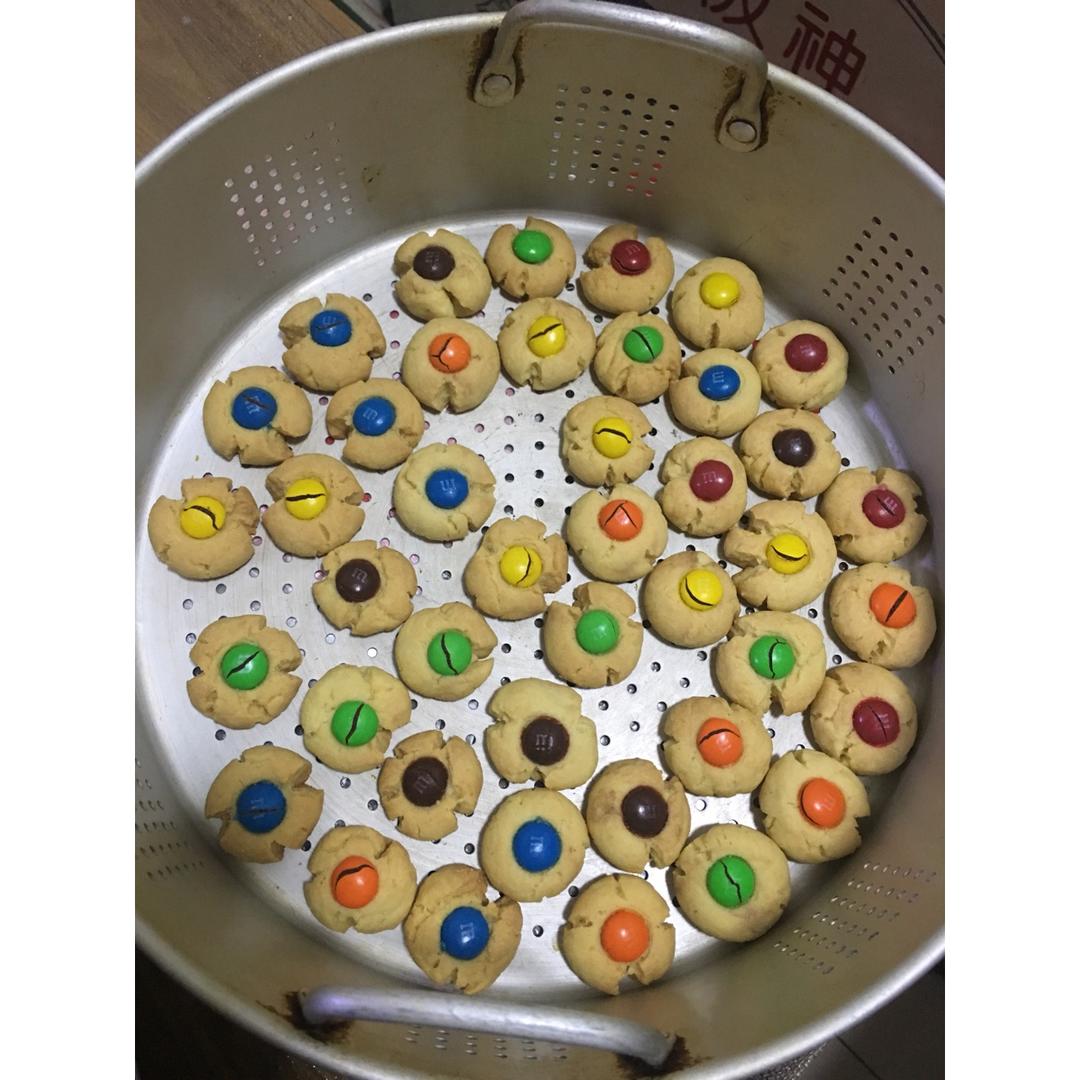 椰子味迷你MM豆曲奇小饼