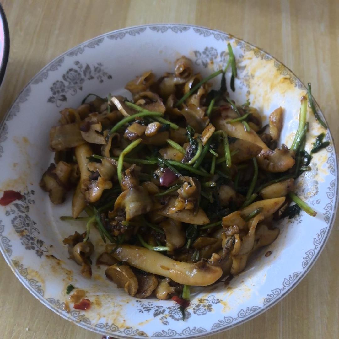 辣炒竹节蛏（烧烤店版😋）