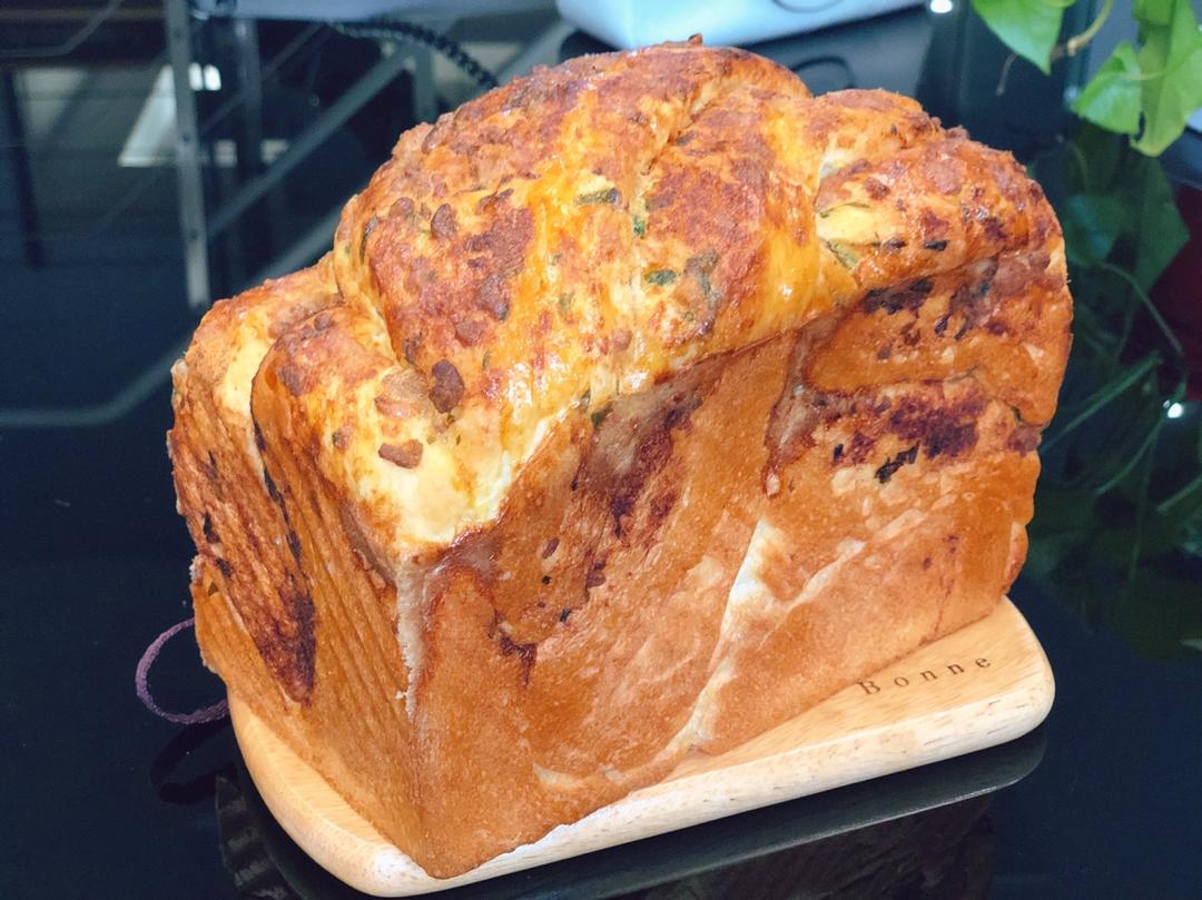 香葱肉松手撕吐司