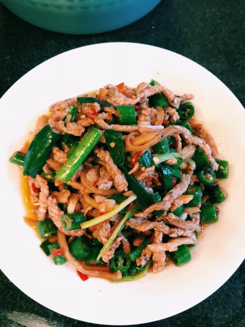 豆豉辣椒炒肉