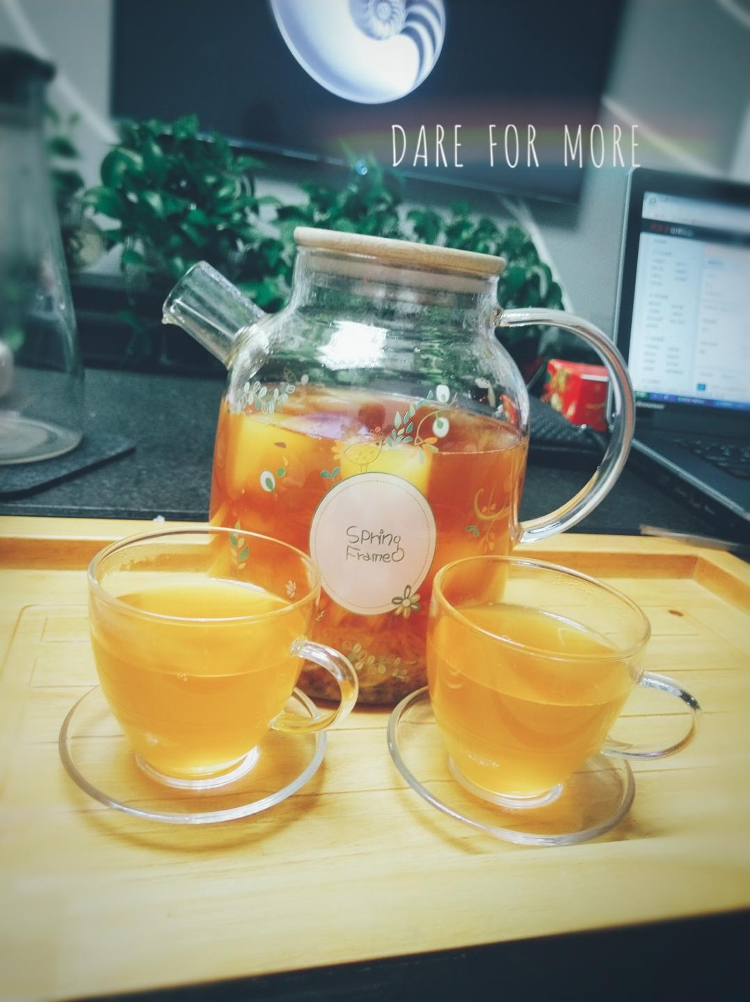 简单，主要好喝（好看）的花果茶