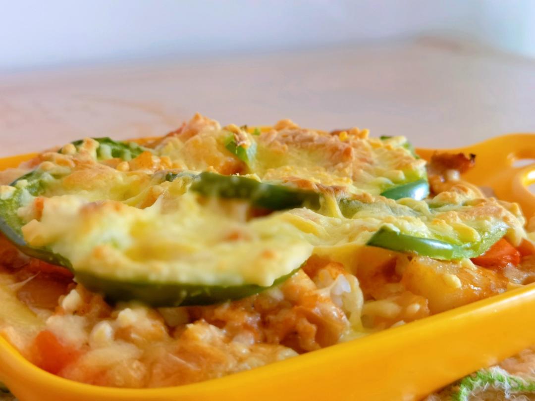 番茄鸡肉浓情焗饭【两人份】