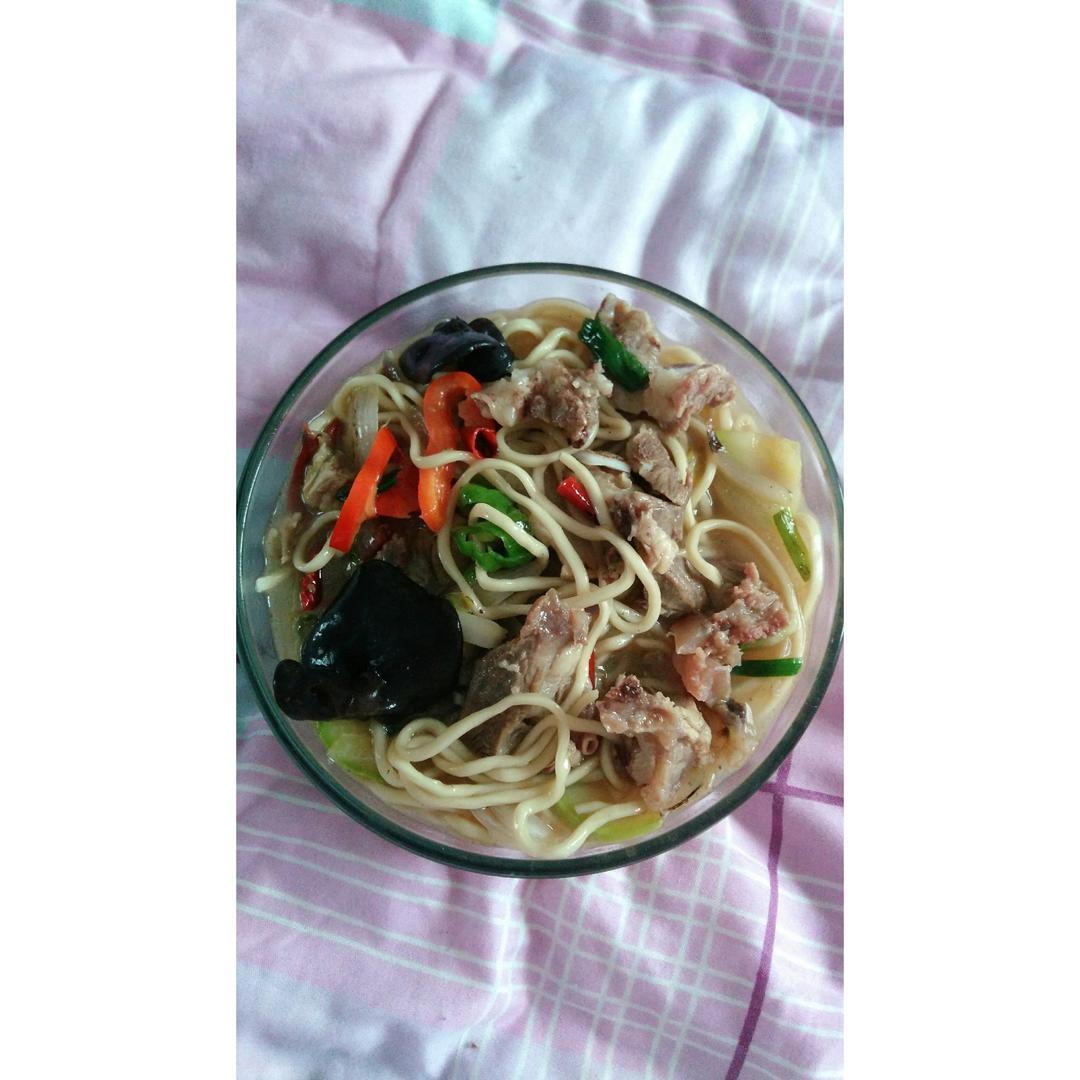 尖椒肉丝面