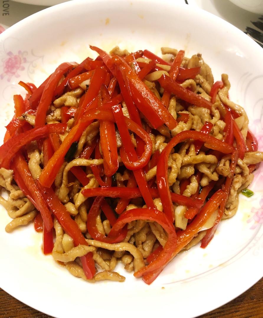 红椒肉丝（甜椒肉丝）
