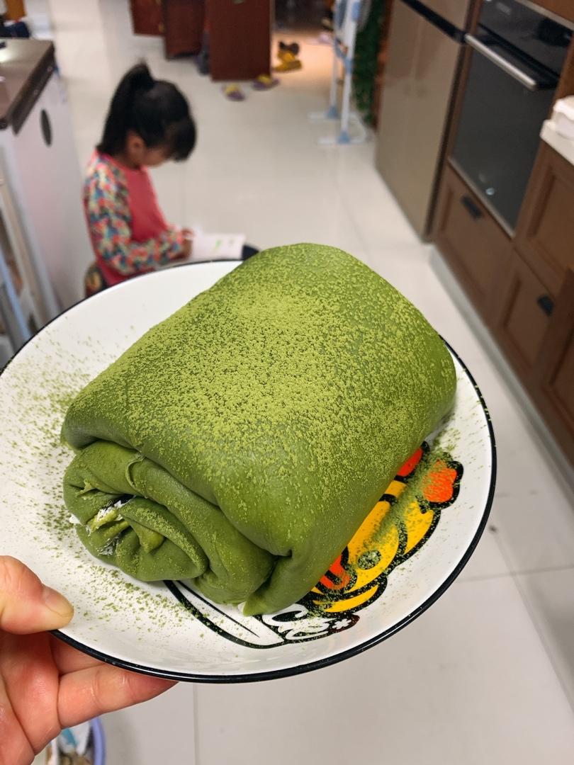 抹茶毛巾卷