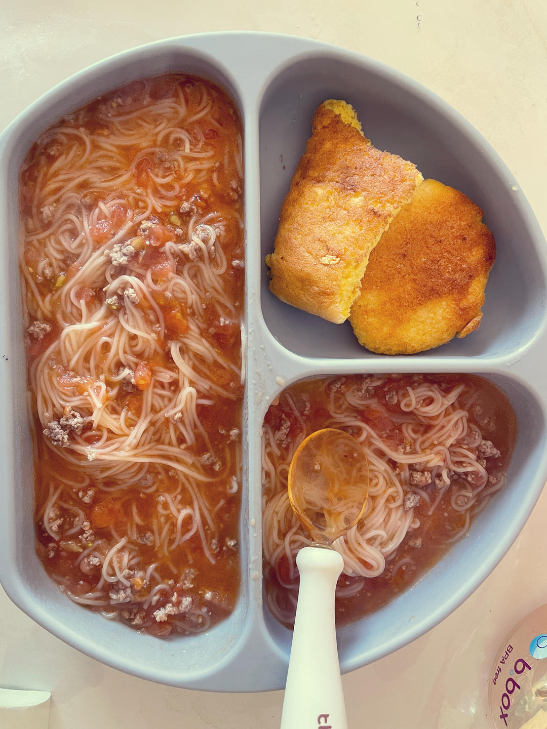 吃一次就爱上的宝宝辅食！西红柿菠菜细汤面（10个月以上婴幼儿辅食）宝宝蔬菜面条！