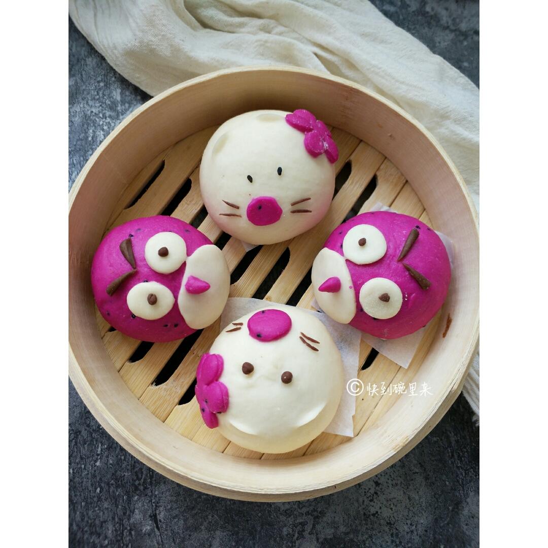 快到碗里来a做的玩转动物馒头