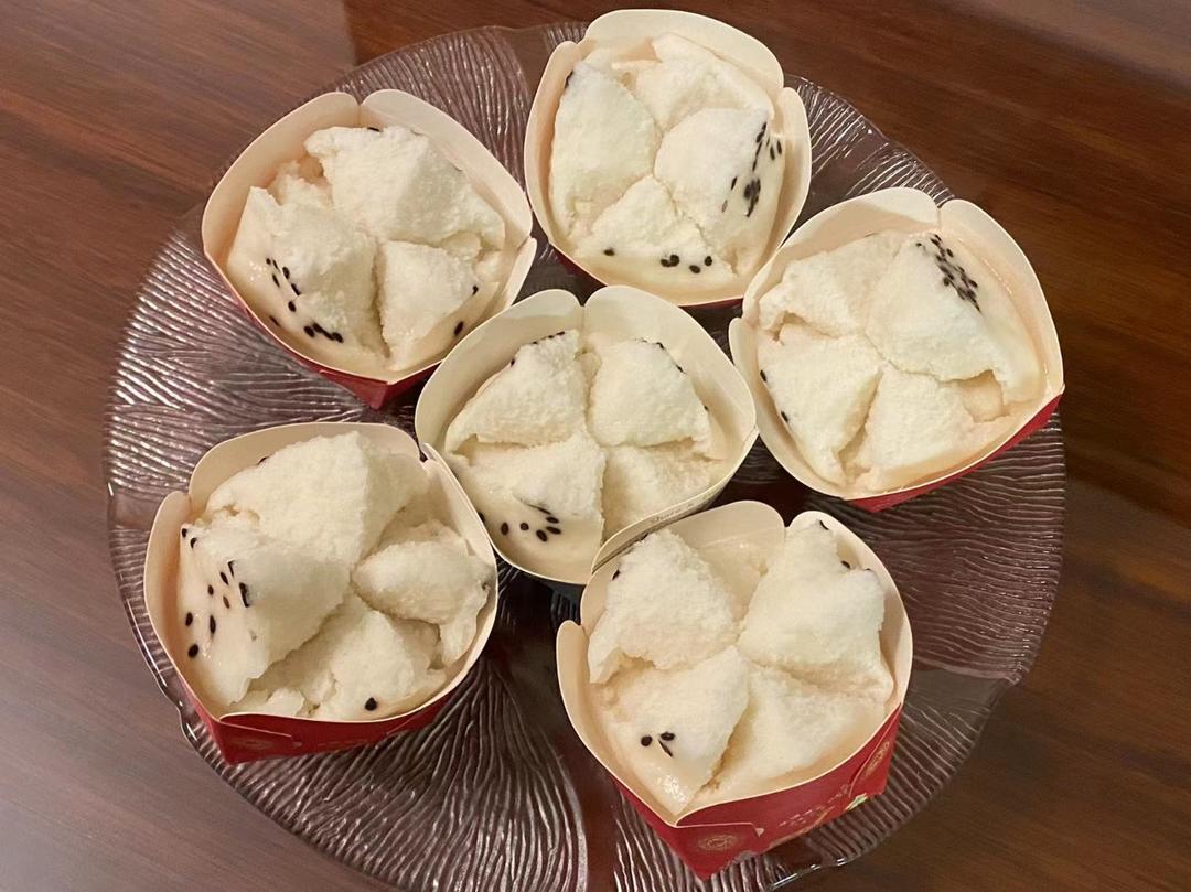 一次成功的开花米糕