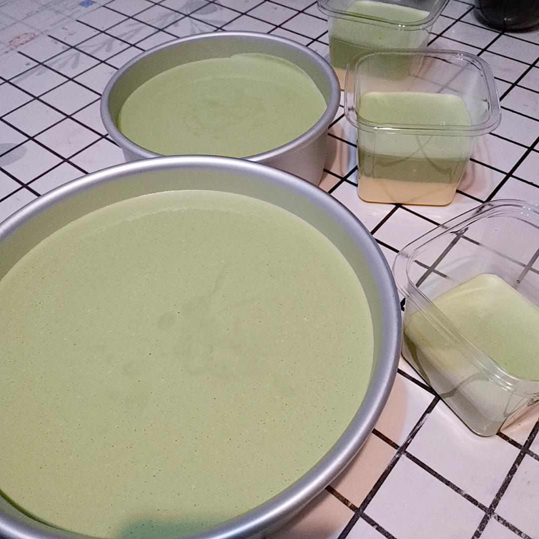 鲜柠抹茶慕斯蛋糕