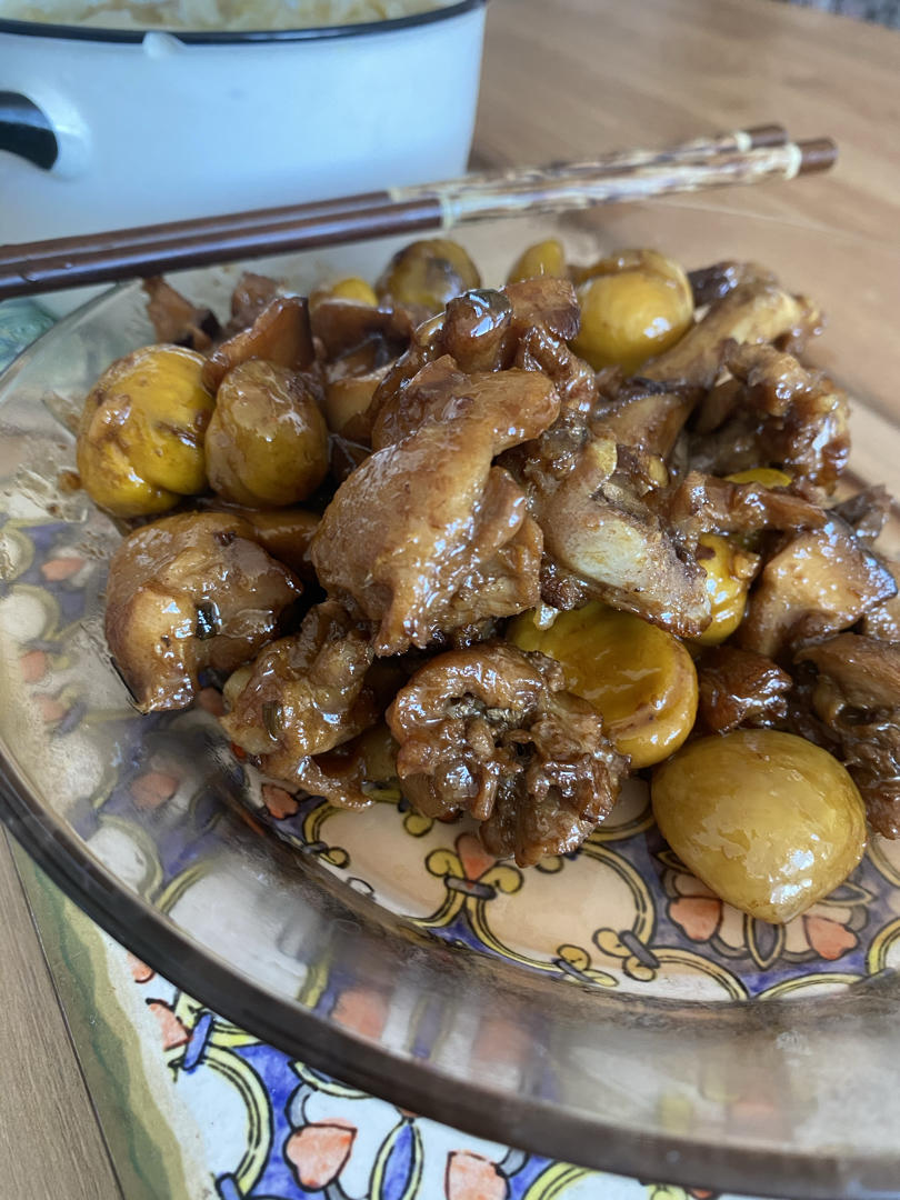 【栗子烧鸡】鸡肉都给你吃，栗子归我~