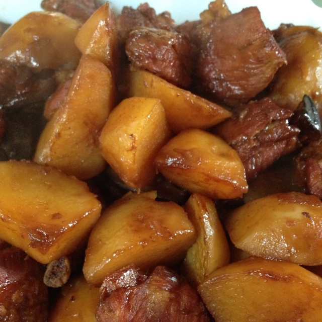 土豆炖排骨