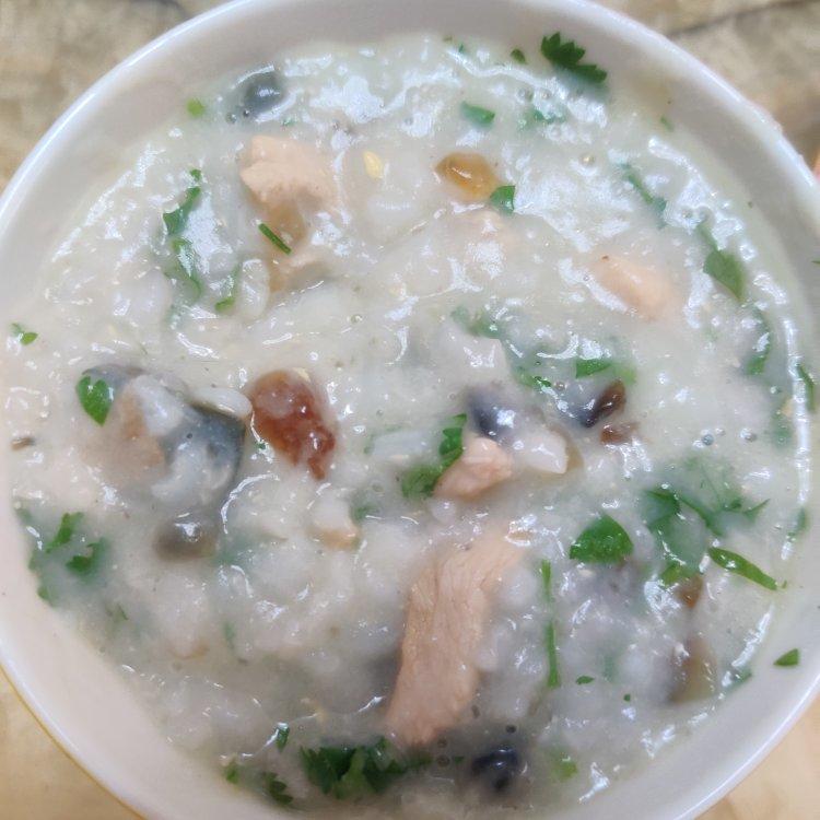 十五分钟快手之香滑皮蛋瘦肉粥(附五分钟电饭煲电压力锅更快捷方法)