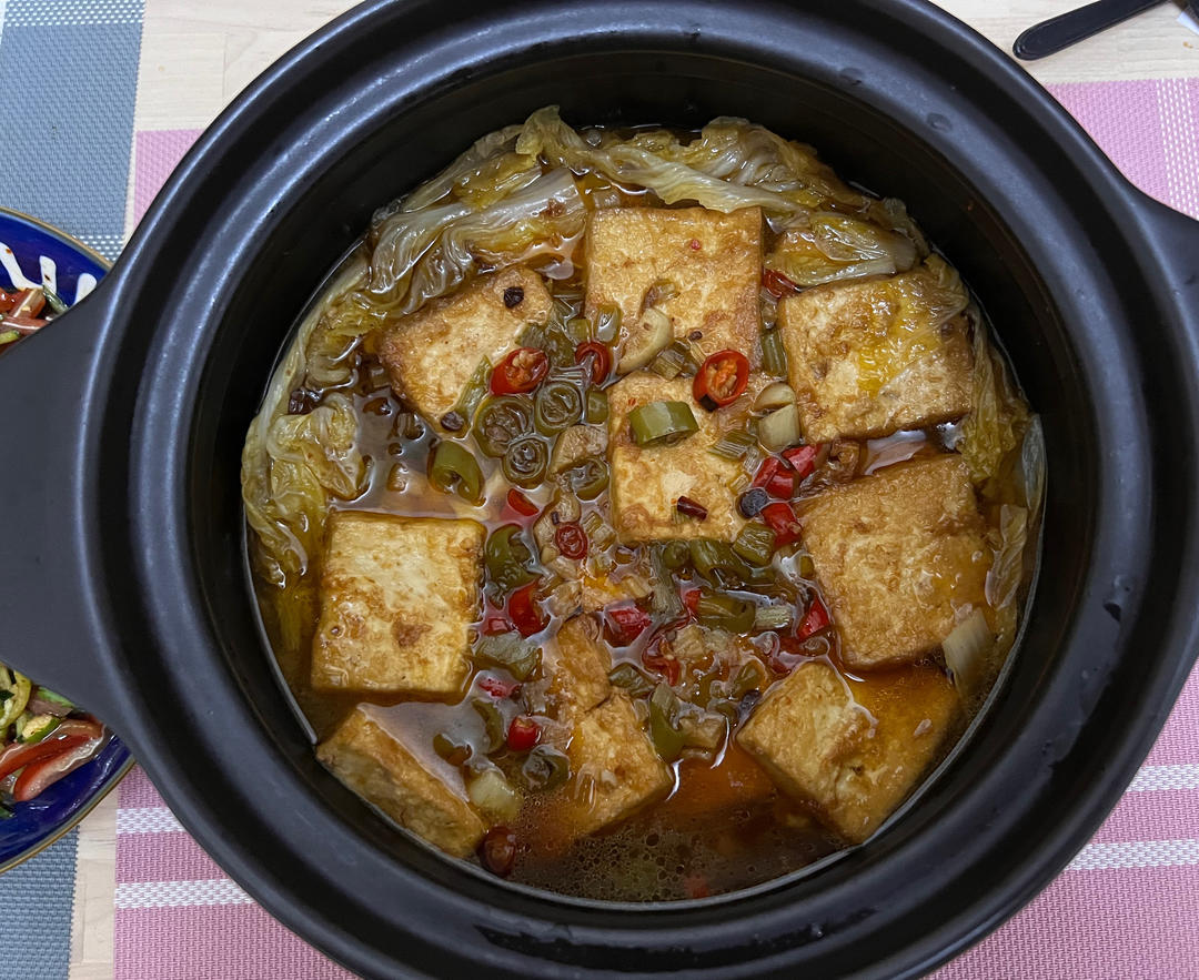 白菜豆腐煲