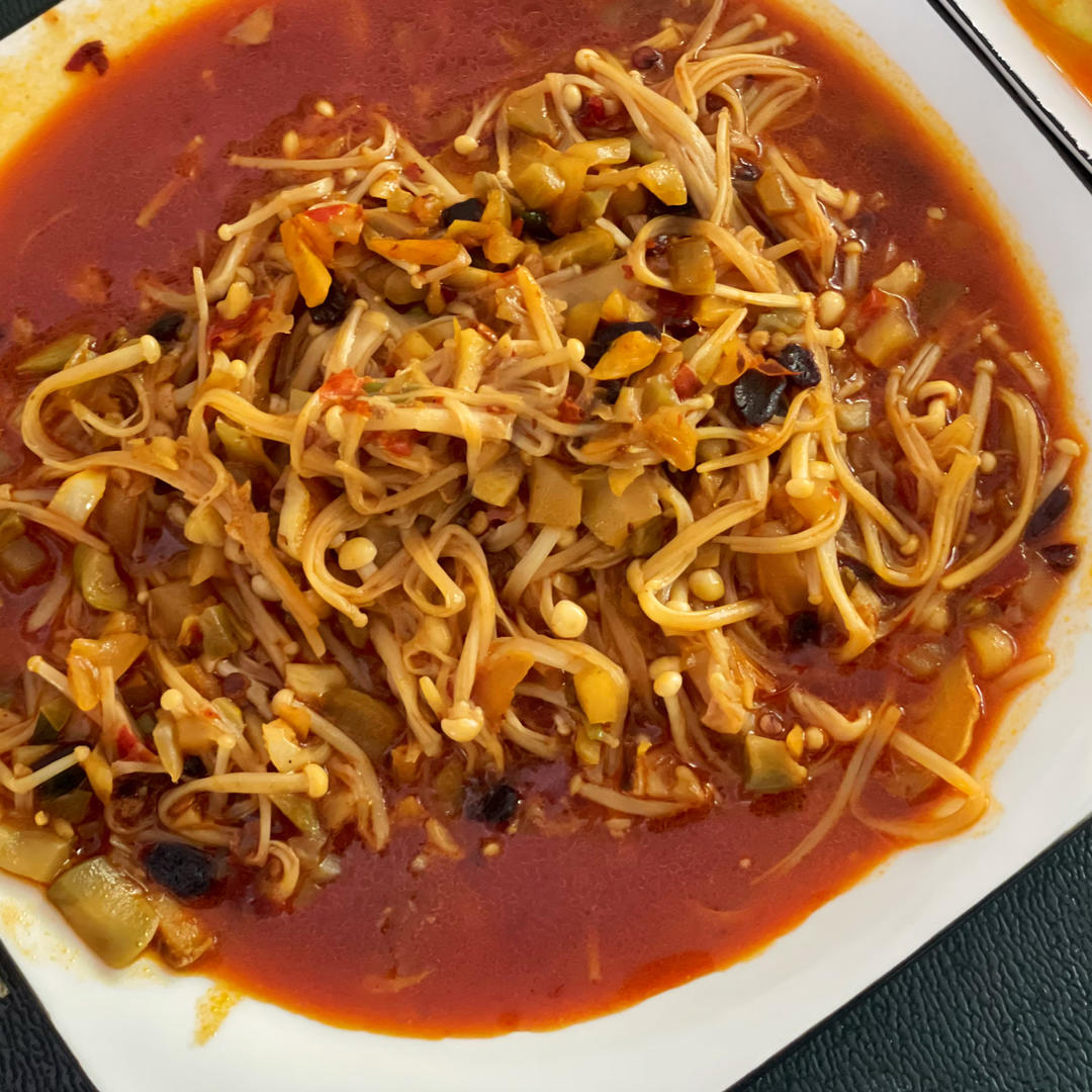 超下饭的炒金针菇！！