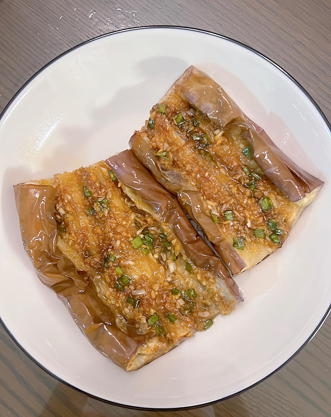 空气炸锅蒜蓉烤茄子