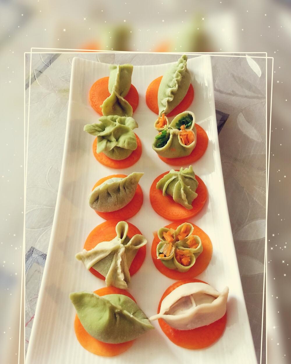 手机用户8820_j7n5做的9款五彩缤纷の花式蒸饺