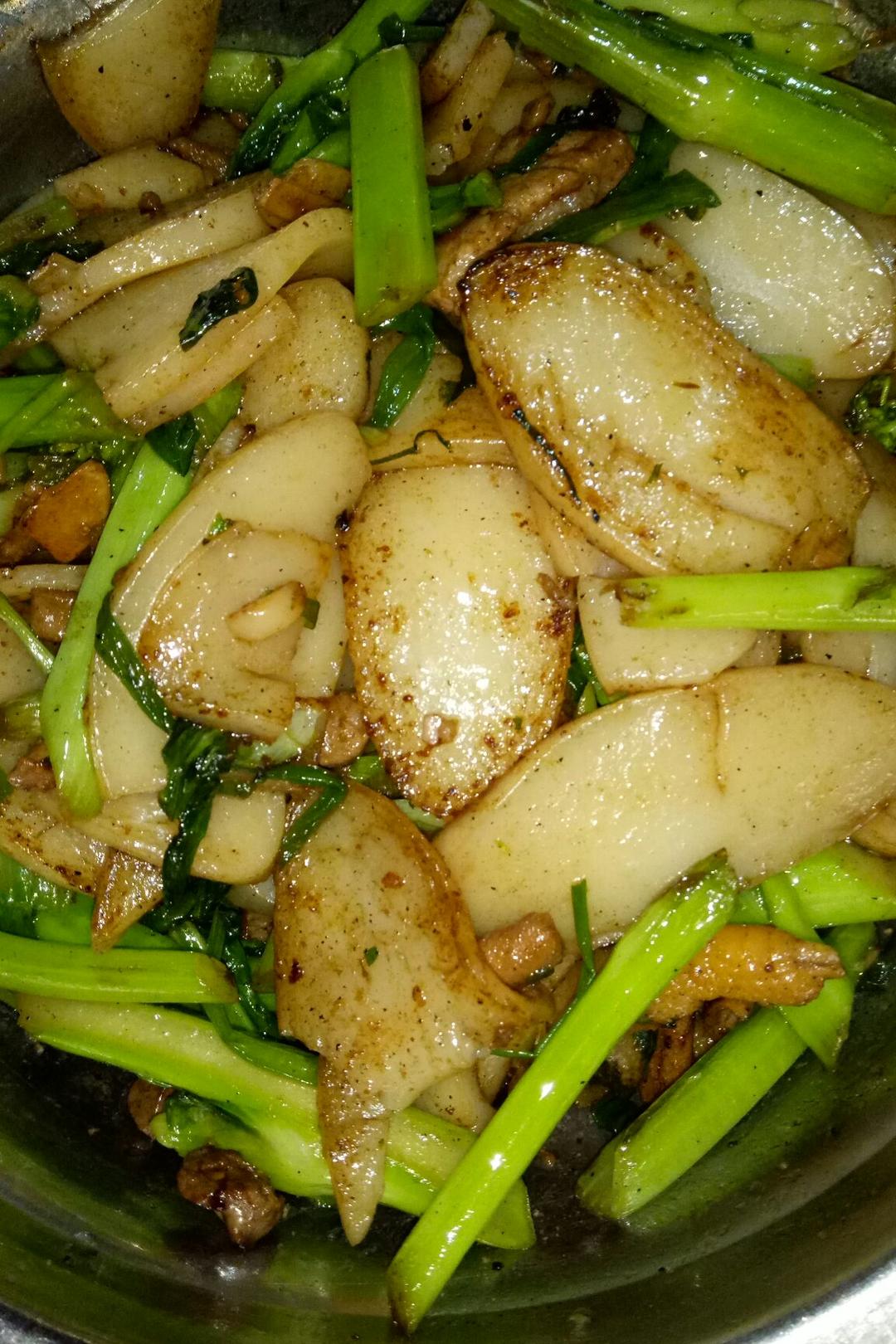 爱撒娇的小淘气做的中式炒年糕