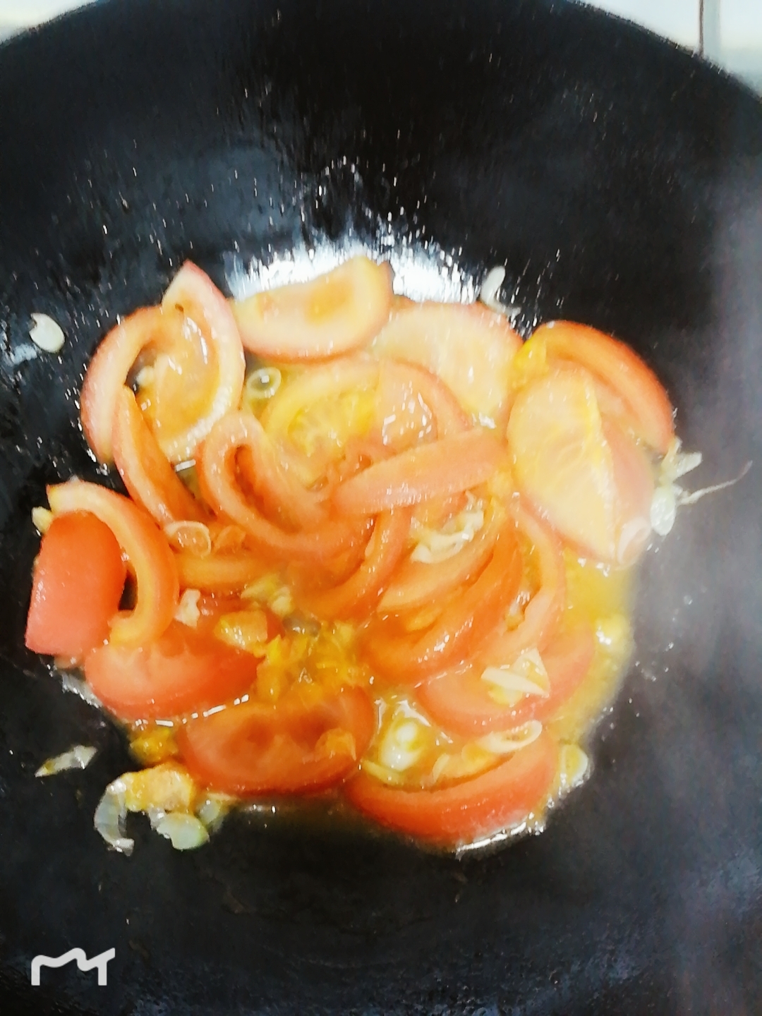 最好吃的甜口西红柿炒鸡蛋的做法 步骤5