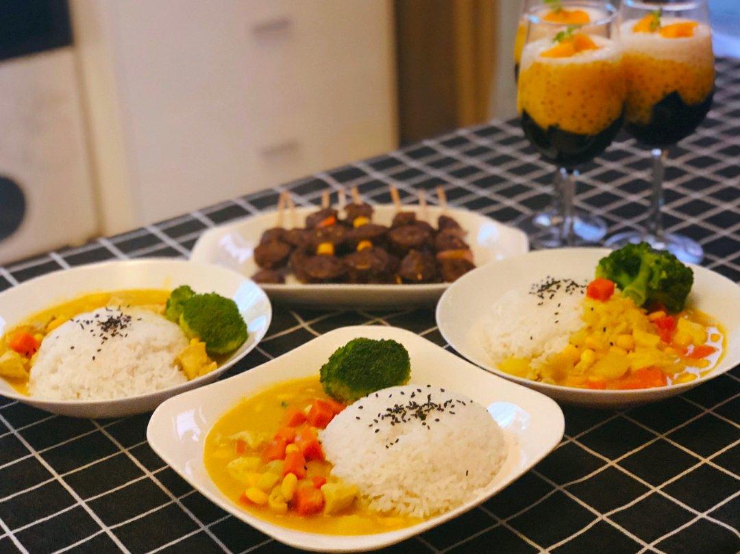 咖喱鸡肉饭（零失误零厨艺的快手菜）