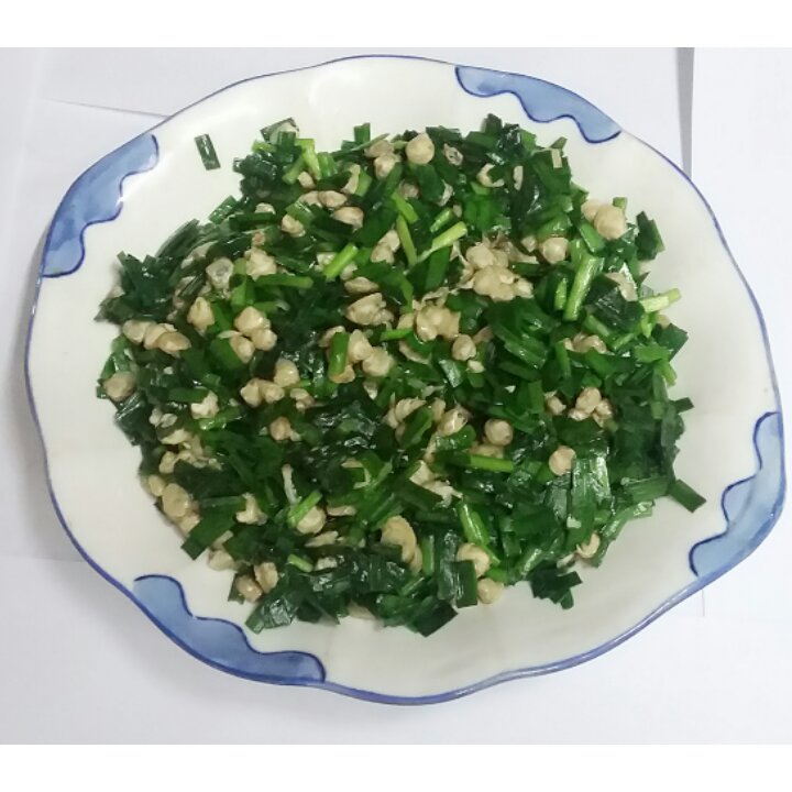 韭菜炒蚬肉