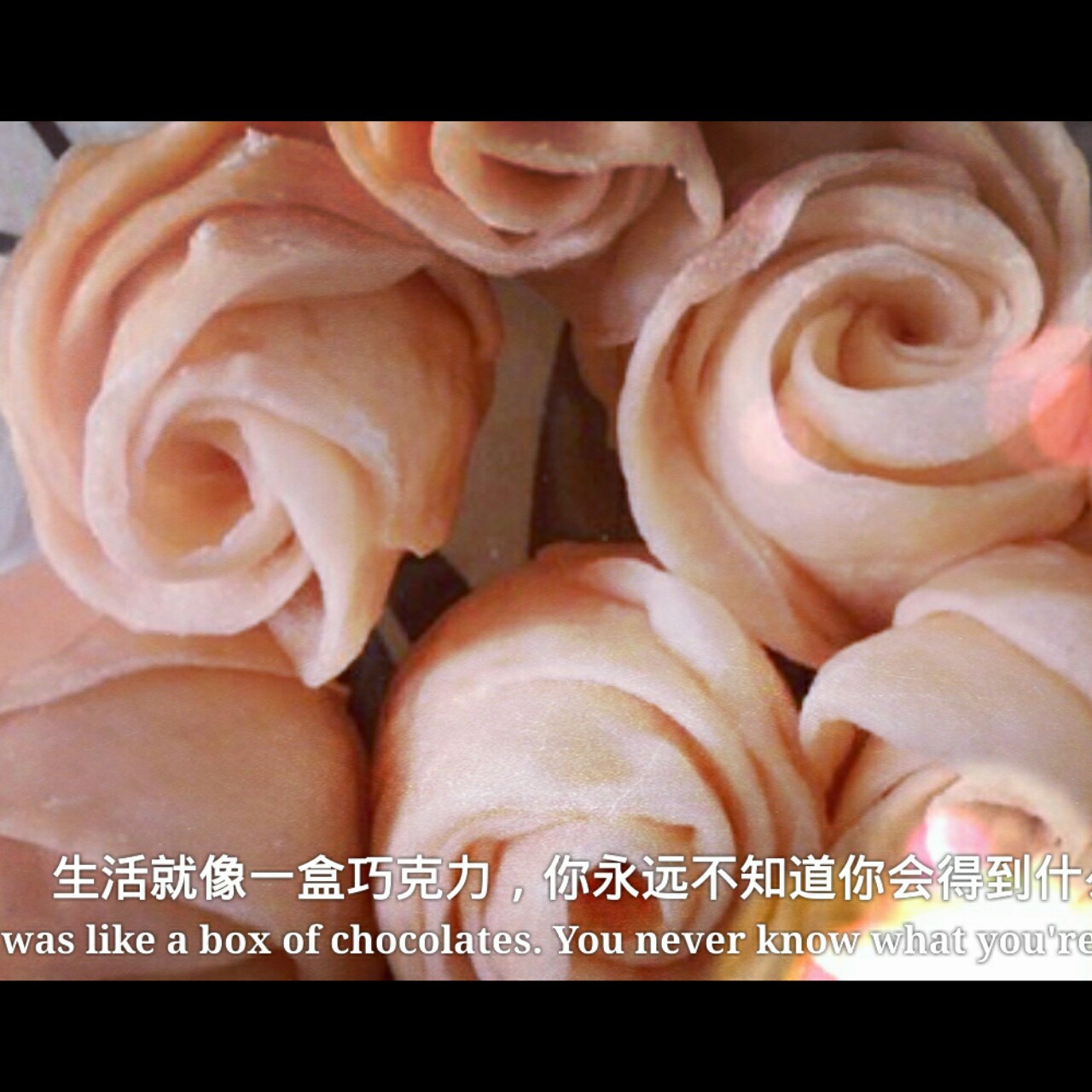 黄玫瑰花卷