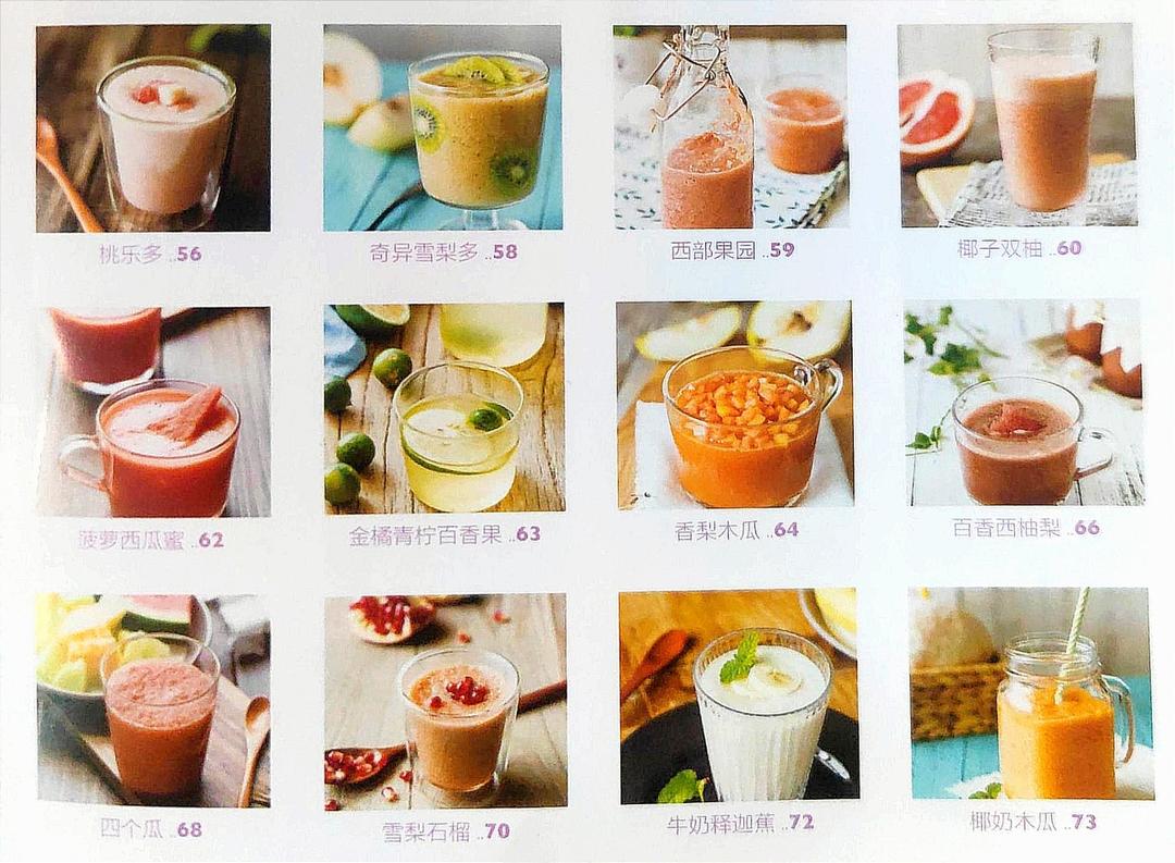 蔬菜水果搭配公式能量果蔬汁美白养颜篇