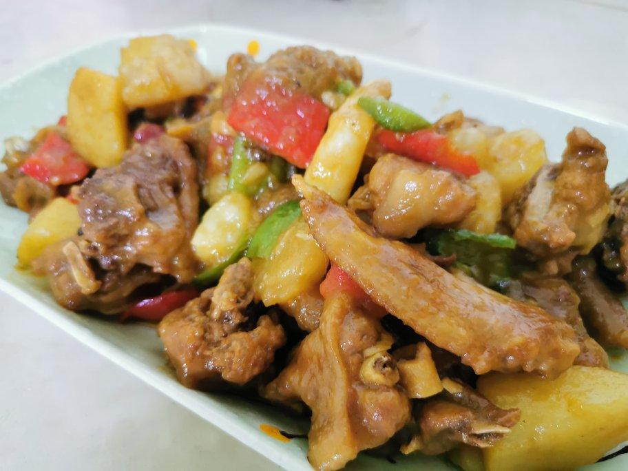 新疆特色大盘鸡（附加皮带面做法）