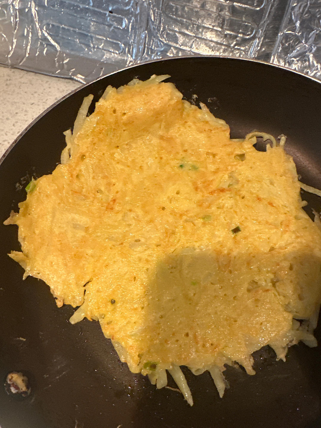 土豆丝鸡蛋饼