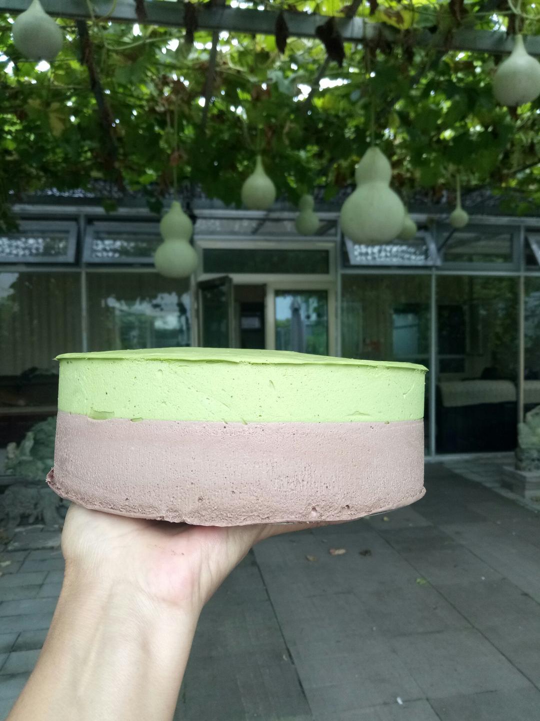 巧克力抹茶慕斯蛋糕