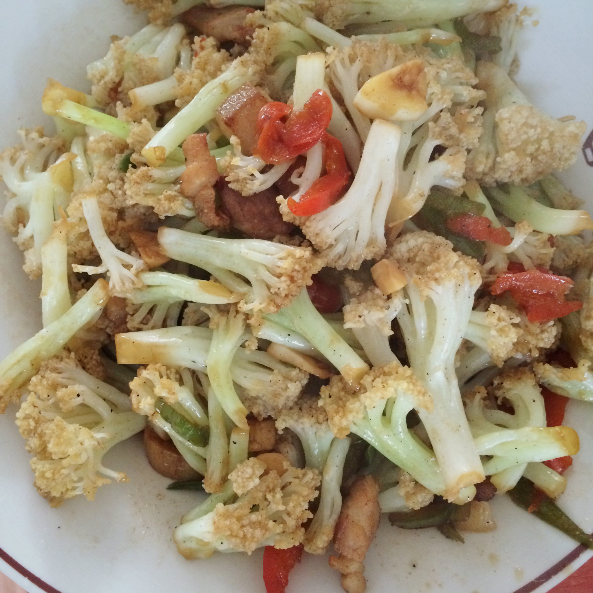 老丁的私房菜-干锅花菜