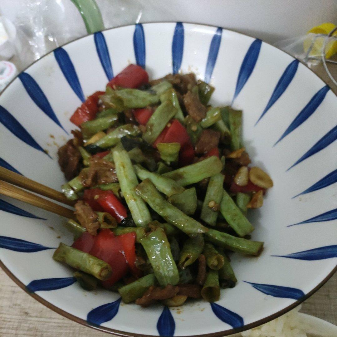 豆角炒牛肉