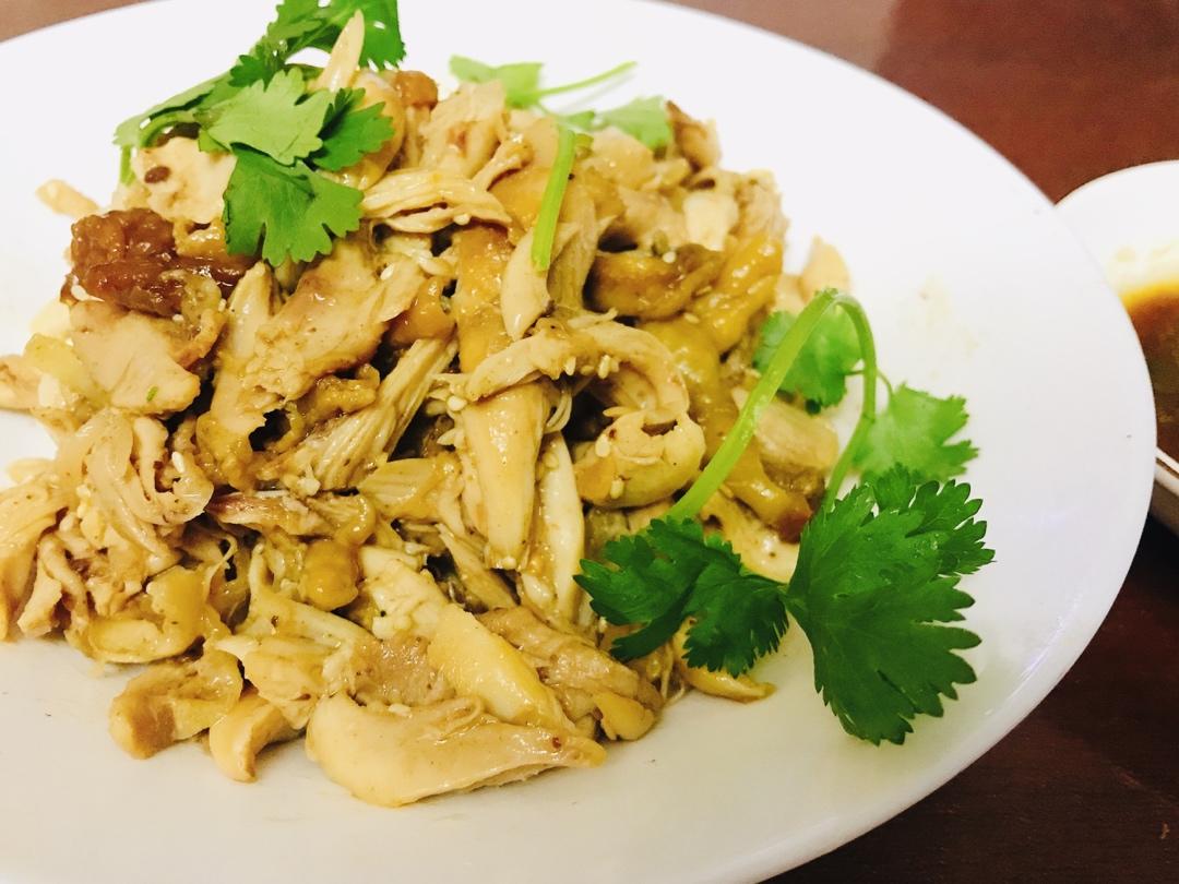 电饭煲盐焗手撕鸡