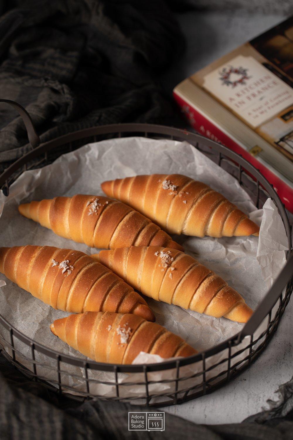 日式海盐可颂（咸可颂）-无需开酥，零失误的网红面包