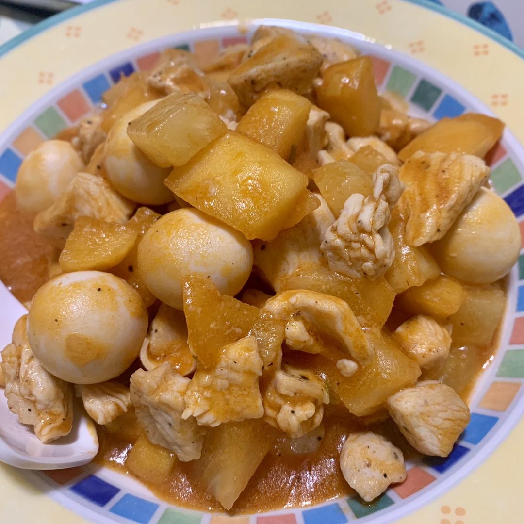咕噜肉（菠萝+鸡胸肉）