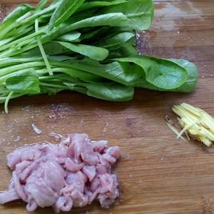 萝卜苗瘦肉汤的做法 步骤1