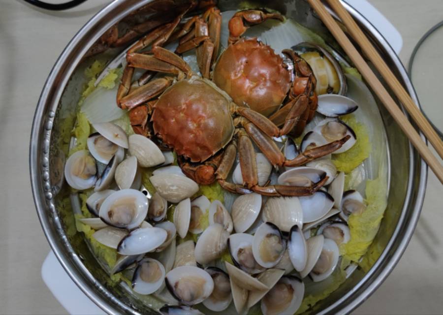 鲜掉眉毛的🔥梭子蟹正确打开方式（无水无油清蒸做法）