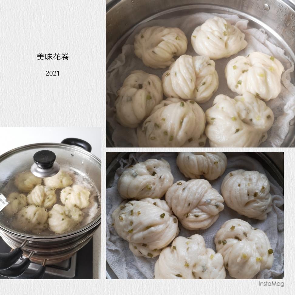 花卷/巨松软/简单—5分钟手揉版