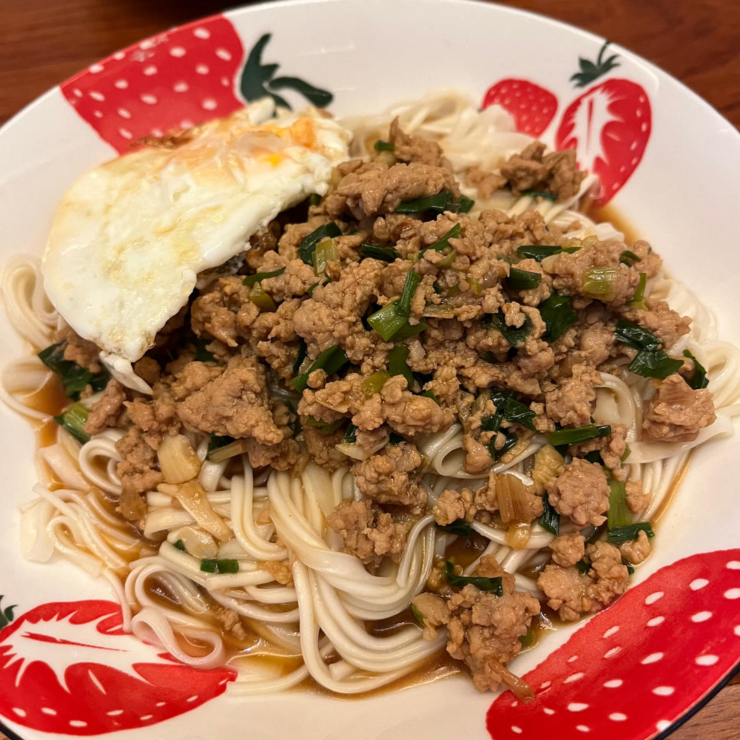 好吃到舔盘‼️酱香浓郁！快手肉末拌面