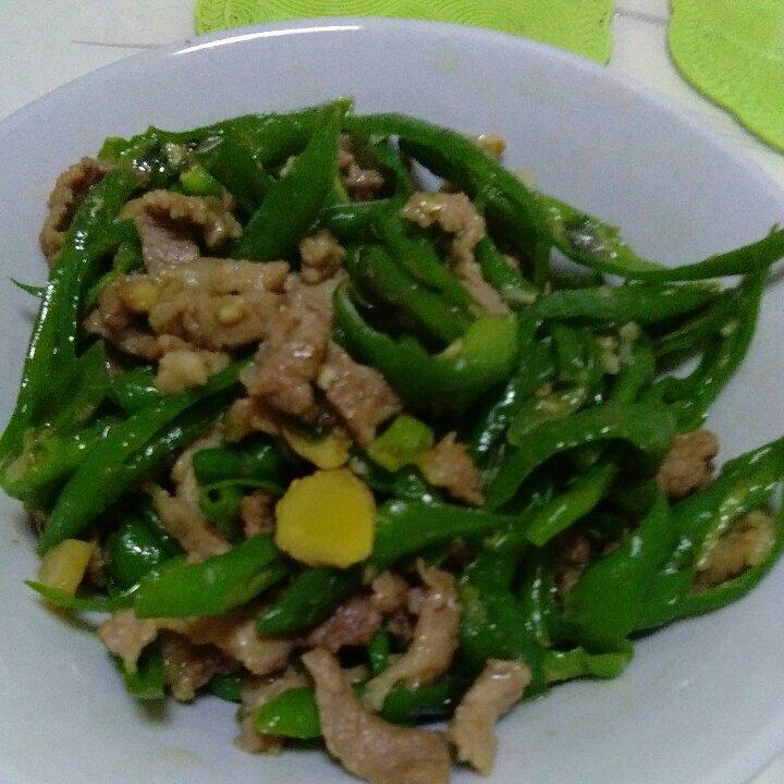 青椒炒肉丝