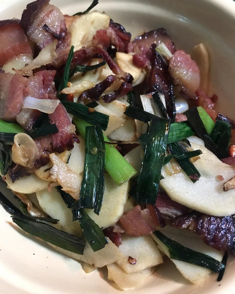 冬笋炒腊肉