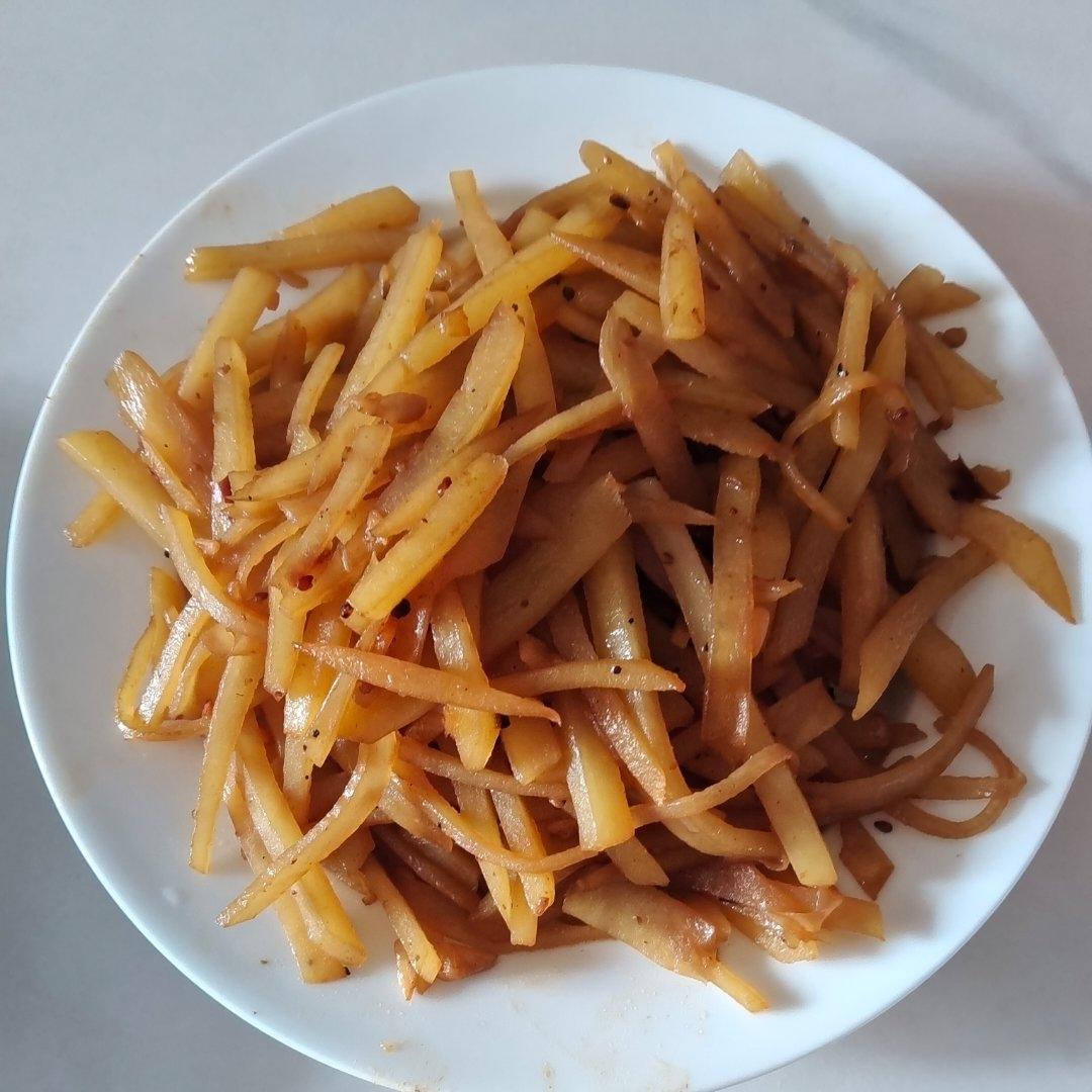 酸辣土豆丝的家常做法 超级下饭
